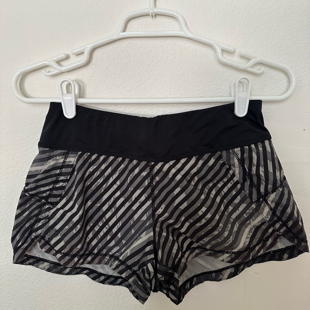 Athleta striped shorts xxs